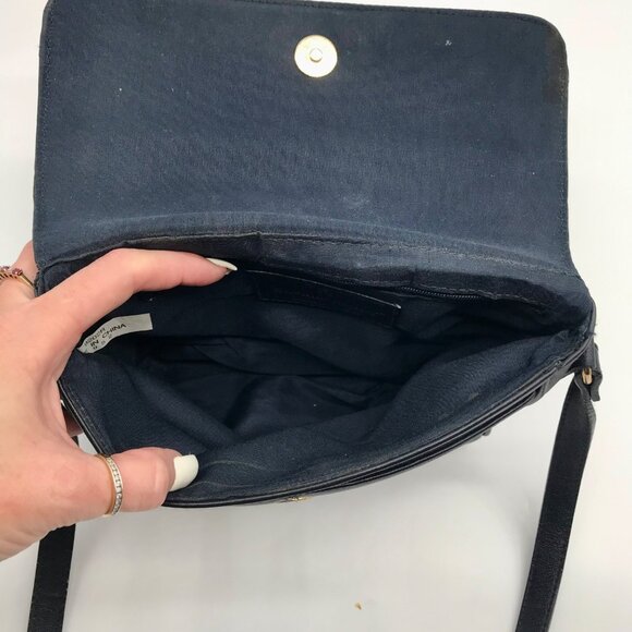 Etienne Aigner Black Leather Crossbody - Picture 10 of 10